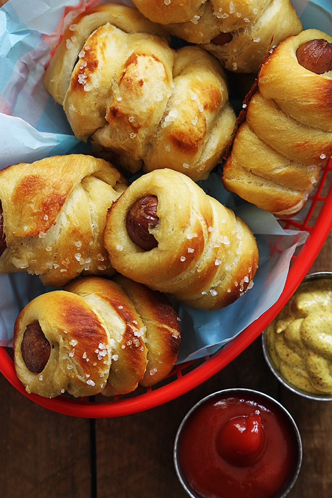 pretzel dogs