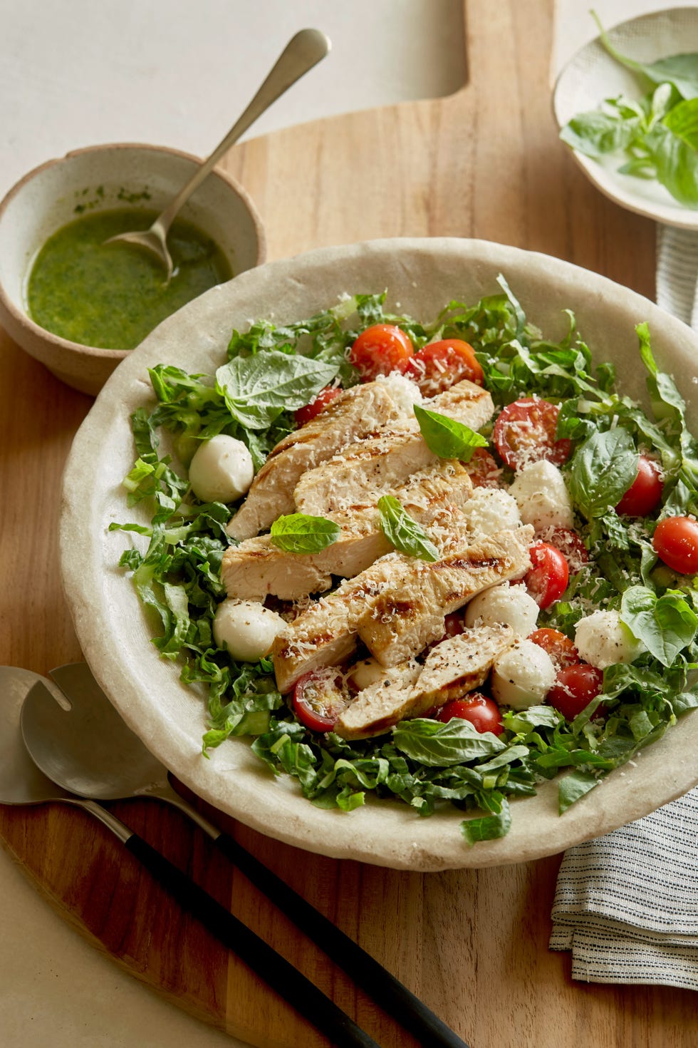 Chicken Caprese Salad Vertical