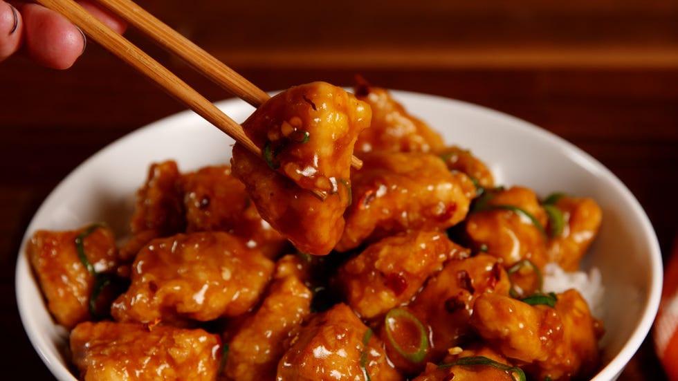 sticky orange chicken