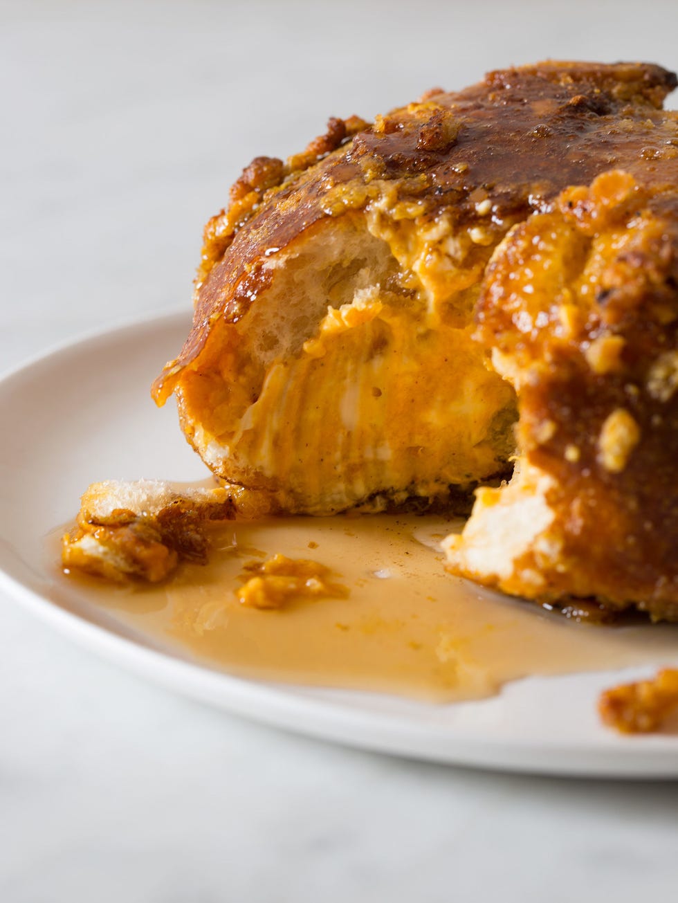 Pumpkin-Stuffed Pretzel French Toast