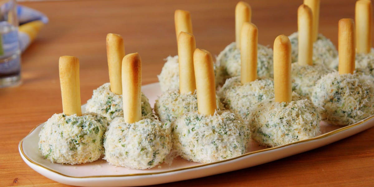 Spinach Artichoke Cheese Ball Bites