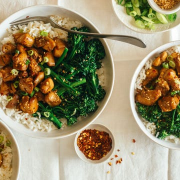 Spicy Chicken Teriyaki Bowls Horizontal
