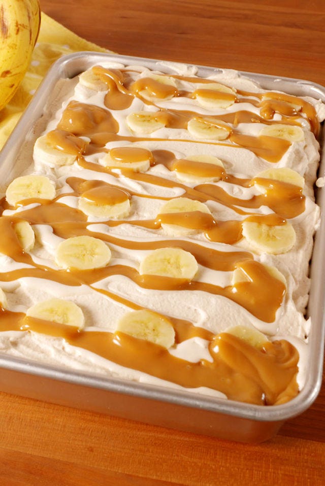 banoffee poke cake