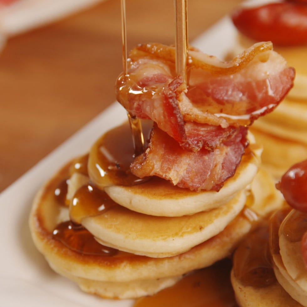 mini pancake stacks horizontal