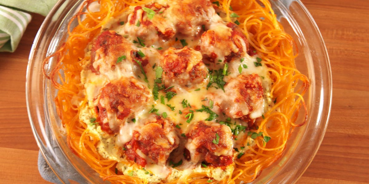 Spaghetti & Meatball Pie