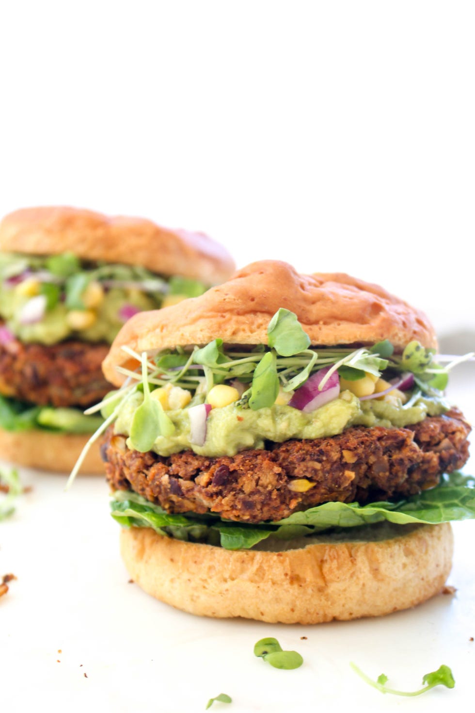 Dish, Food, Cuisine, Ingredient, Veggie burger, Salmon burger, Hamburger, Produce, Buffalo burger, Vegan nutrition, 