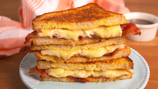 French Toast Grilled Cheese horizontal french toast grilled cheese