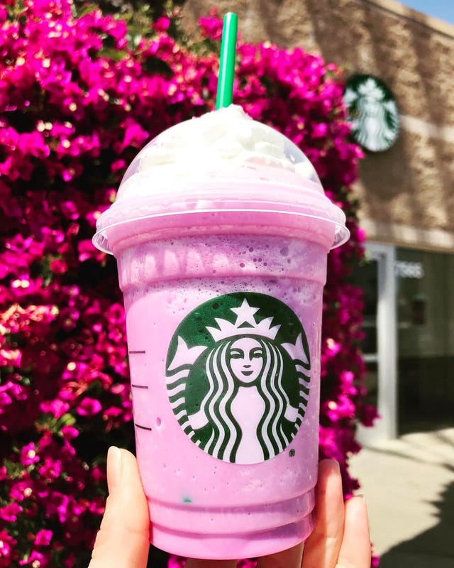 Pink, Purple, Drink, Plant, Cup, Frappé coffee, 