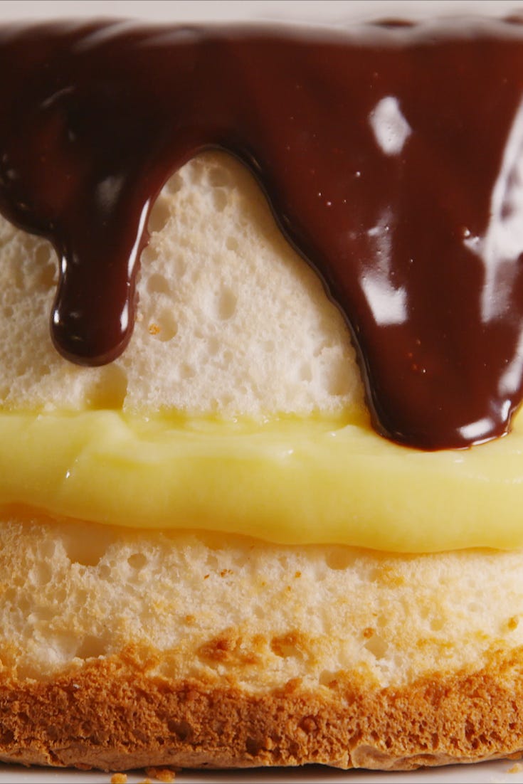 boston cream cake vertical