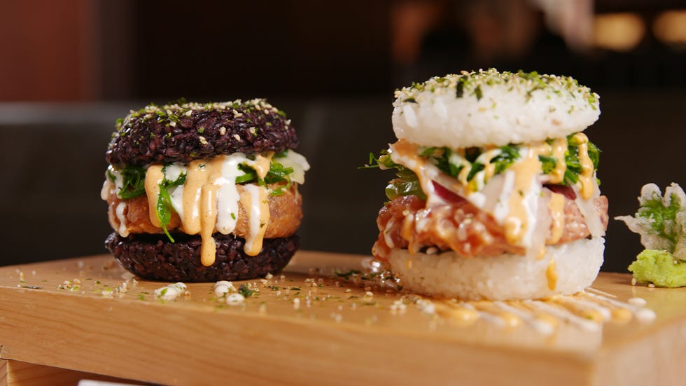 Sushi Burger Horizontal Pair