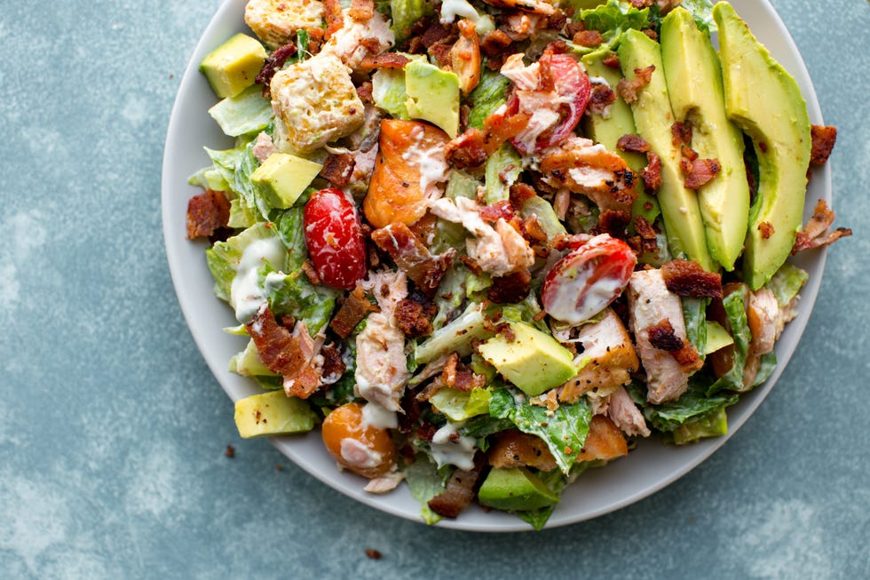 salmon blt salad horizontal