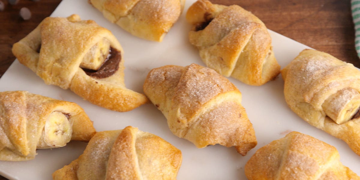 Chocolate Banana Crescent Rolls
