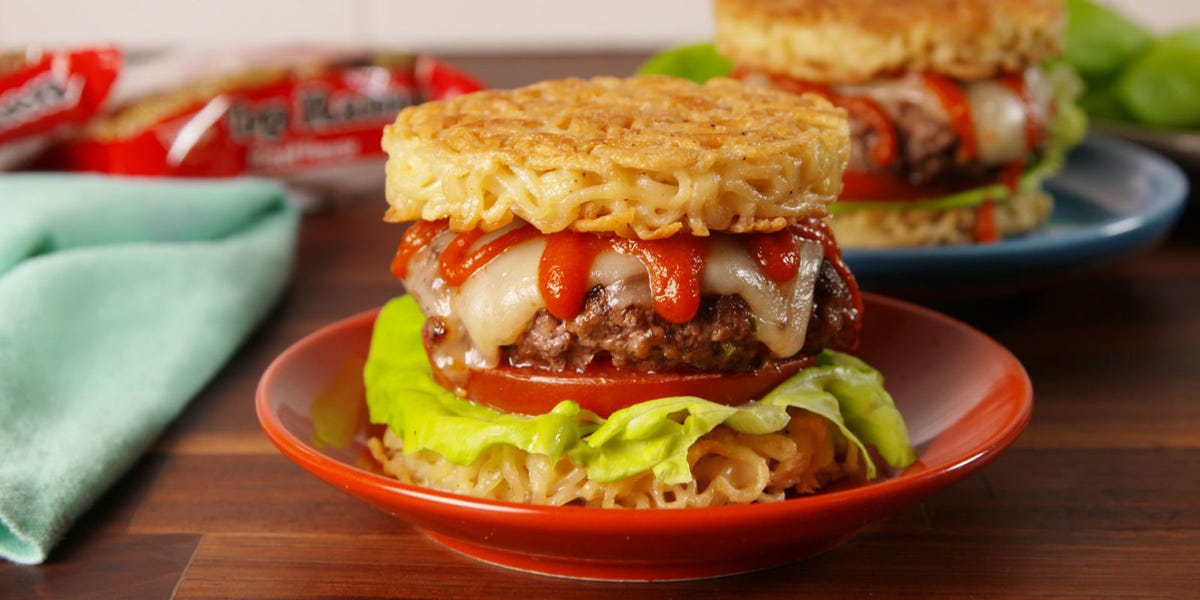Best Ramen Burgers Recipe - How to Make Ramen Burgers
