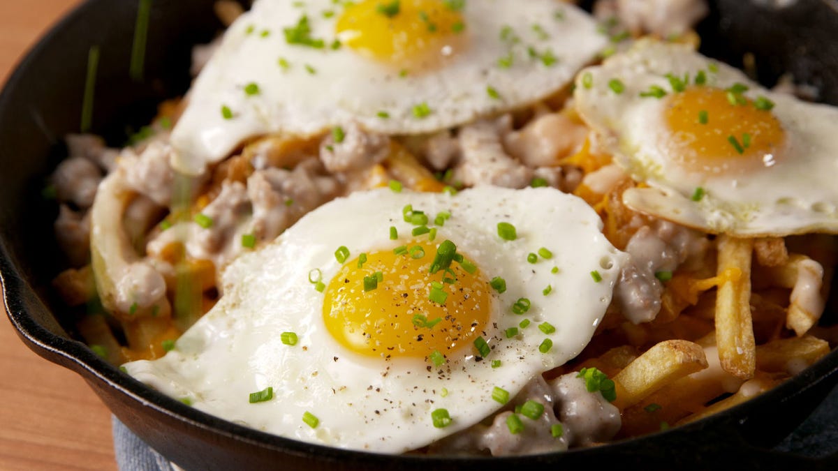 Video player poster image preview for If You Love Poutine, You Must Try These Loaded Breakfast Fries