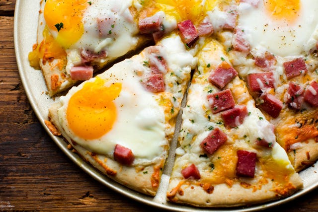 Best Ham, Egg, & Cheese Breakfast Pizza Recipe-How To Make Ham, Egg
