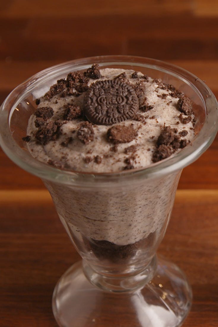 cookies and cream mousse vertical