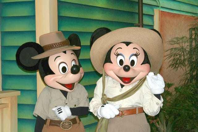 Mickey and Minnie Mouse