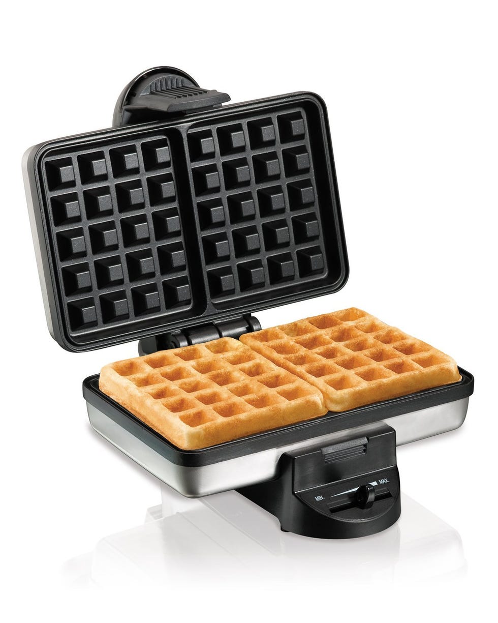 <p><strong><em>$40, <a href="http://www.jcpenney.com/hamilton-beach-2-square-belgian-waffle-maker/prod.jump?ppId=pp5002540654&selectedSKUId=78014340018&selectedLotId=7801434&fromBag=true&quantity=1&cm_mmc=ShoppingFeed-_-GooglePLA-_-Waffle%20Maker-_-78014340018&utm_medium=cse&utm_source=google&utm_campaign=waffle%20maker&utm_content=78014340018&gclid=CKjNmYn4l8kCFVY9gQodCTEFSQ&kwid=productads-plaid^81646490018-sku^78014340018-adType^PLA-device^c-adid^45810122978 ">jcpenney.com</a></em></strong></p><p><strong>Best for Communicating Instructions </strong></p><p>This waffle maker comes with unique indicator lights that eliminate guessing games. Each individual light flashes when the unit is on, during preheating, and even when it's time to add the batter. Save plenty of countertop space by vertically storing this compact unit. <br></p>