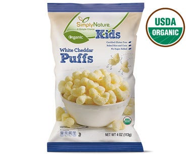 Aldi white cheddar puffs Aldi white cheddar puffs