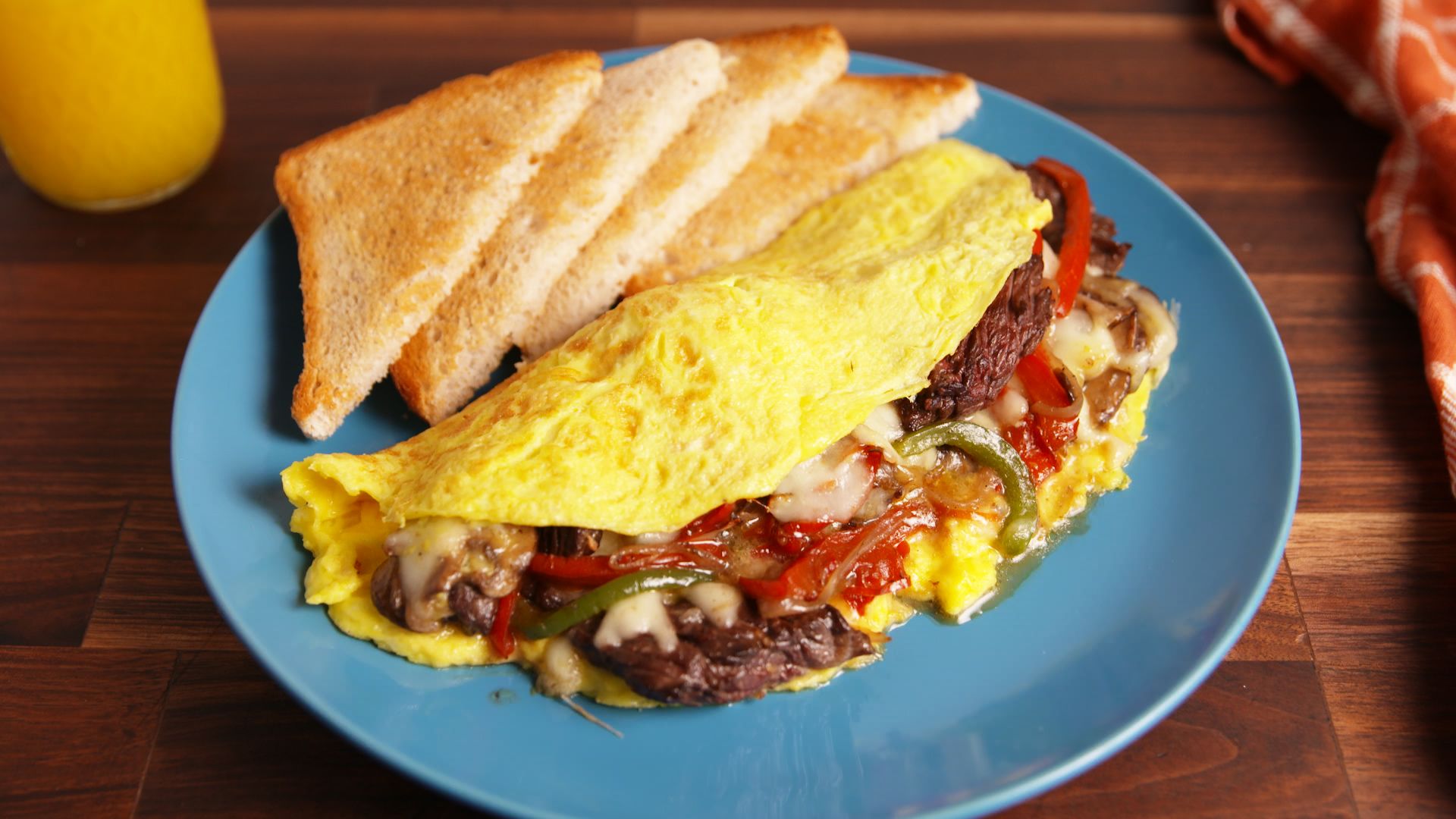 Best Philly Cheesesteak Omelet Recipe How To Make Philly Cheesesteak Omelet