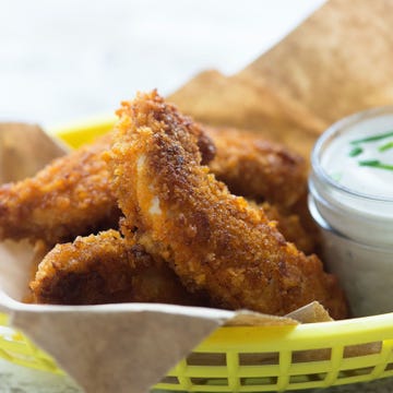 Oven Fried Buffalo Chicken Strips Horizontal