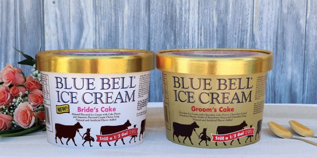 wedding cake ice cream