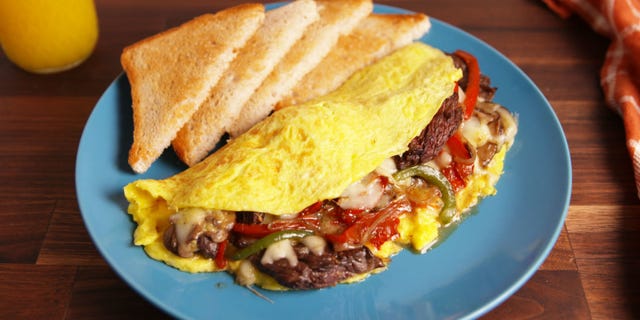 Philly Cheesesteak Omelet - Delish.com