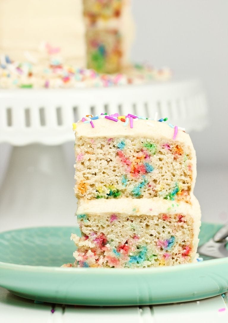 Food, Buttercream, Cake decorating, Sugar cake, Sprinkles, Dessert, Baked goods, Pink, Cake, Cuisine, 