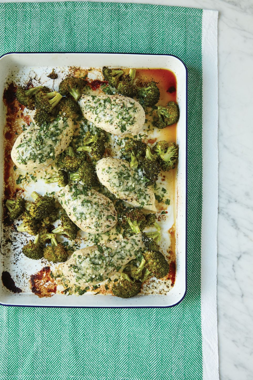 One-Pan Parmesan Crusted Chicken With Broccoli Vertical