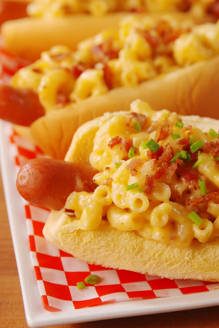 mac and cheese dogs