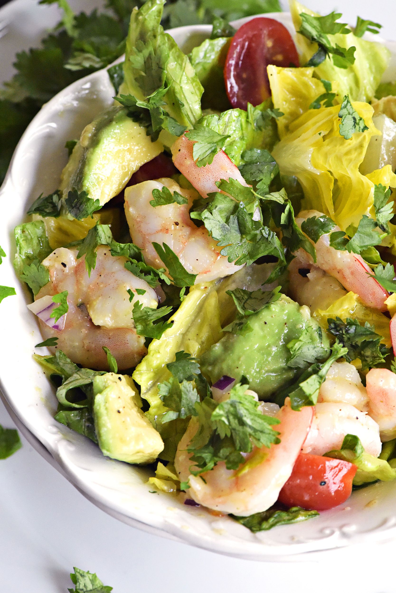 Best Cilantro Lime Shrimp Salad Recipe How To Make Cilantro Lime Shrimp Salad Delish Com