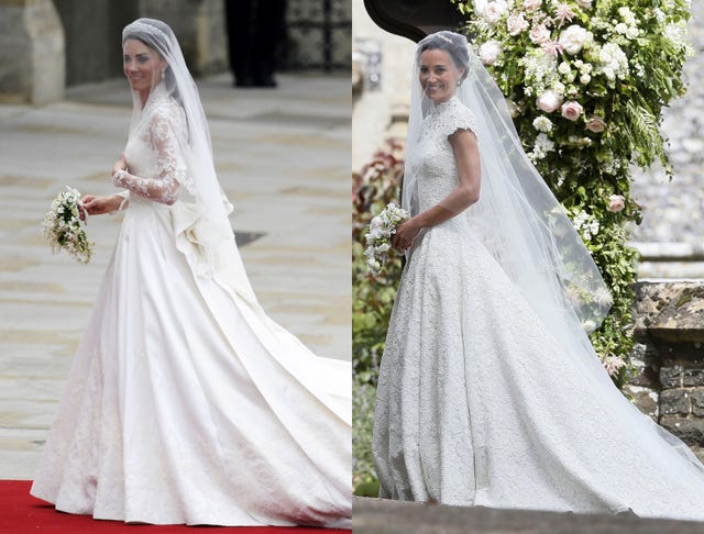 Gown, Wedding dress, Dress, Clothing, Bride, Bridal clothing, Photograph, Veil, Bridal accessory, Shoulder, 