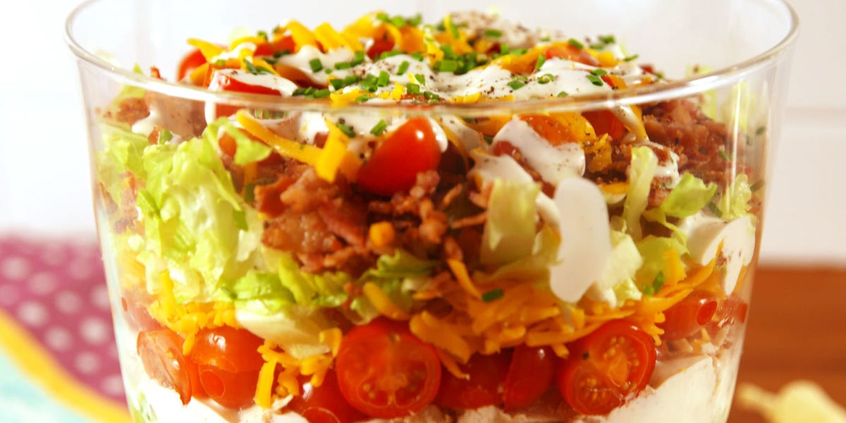 Chicken Bacon Ranch Seven-Layer Dip