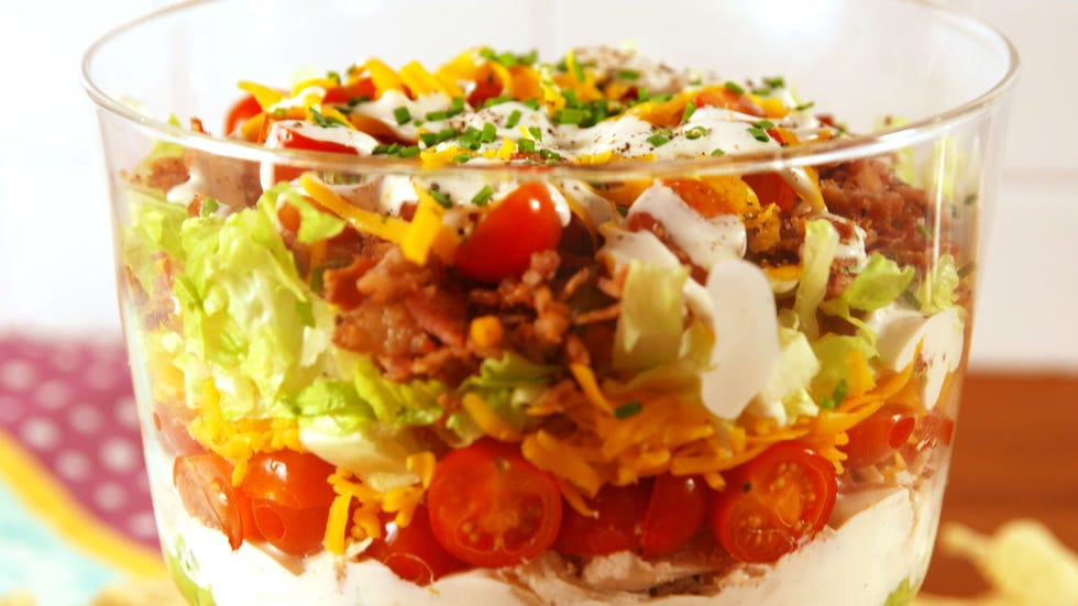 chicken bacon ranch seven layer dip