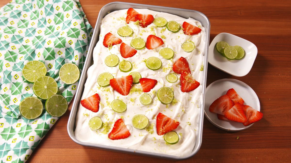 preview for Key Lime Poke Cake