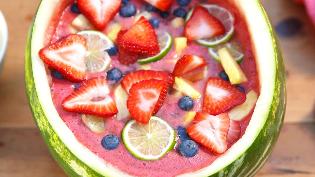 preview for This Watermelon Punch Bowl Is the Only Way to Stay Hydrated This Summer