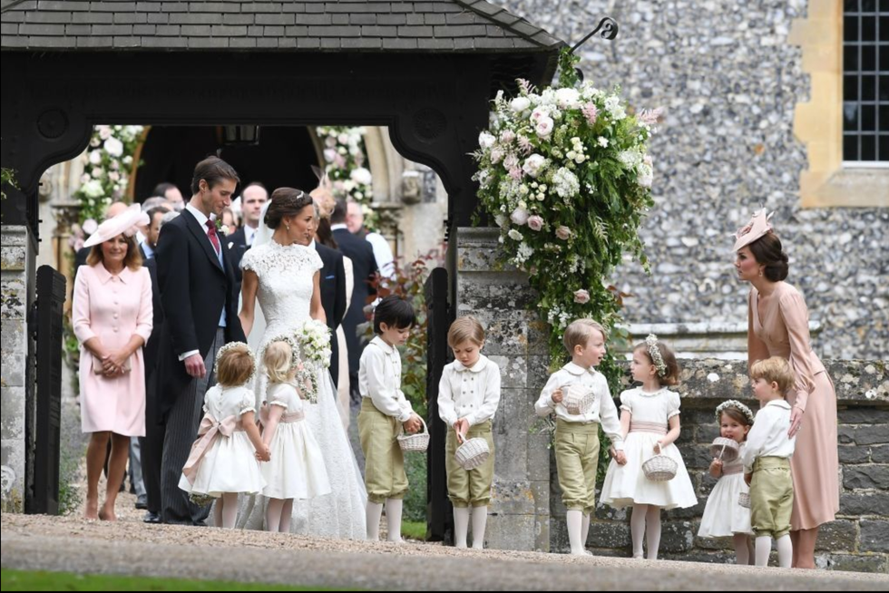 Photograph, Ceremony, Event, Bride, Wedding dress, Wedding, Dress, Bridal clothing, Child, Marriage, 