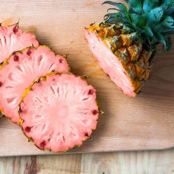 Pineapple, Food, Ananas, Fruit, Pink, Produce, Dish, Plant, Ingredient, Bromeliaceae, 