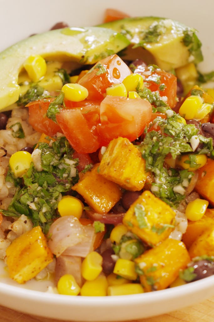 southwestern burrito bowl vertical