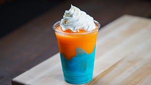 Food, Whipped cream, Drink, Cuisine, Cream, Dessert, Candy corn, Floats, Ingredient, Frozen dessert, 
