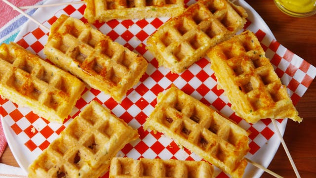 waffle corn dogs