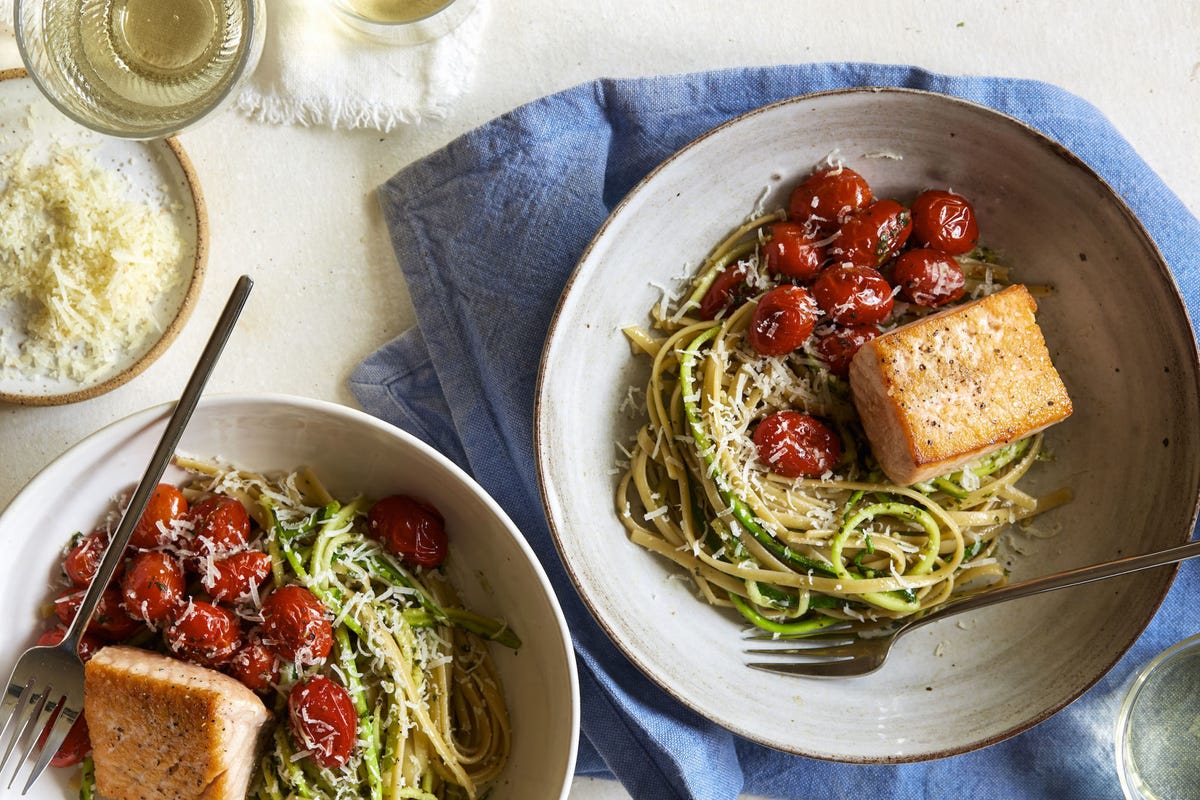 Best 50/50 Pesto Spaghetti Recipe-How To Make 50/50 Pesto Spaghetti —Delish.com