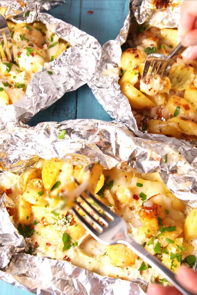 campfire potatoes