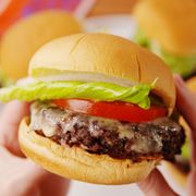 Food, Hamburger, Dish, Junk food, Cuisine, Cheeseburger, Fast food, Buffalo burger, Slider, Veggie burger, 