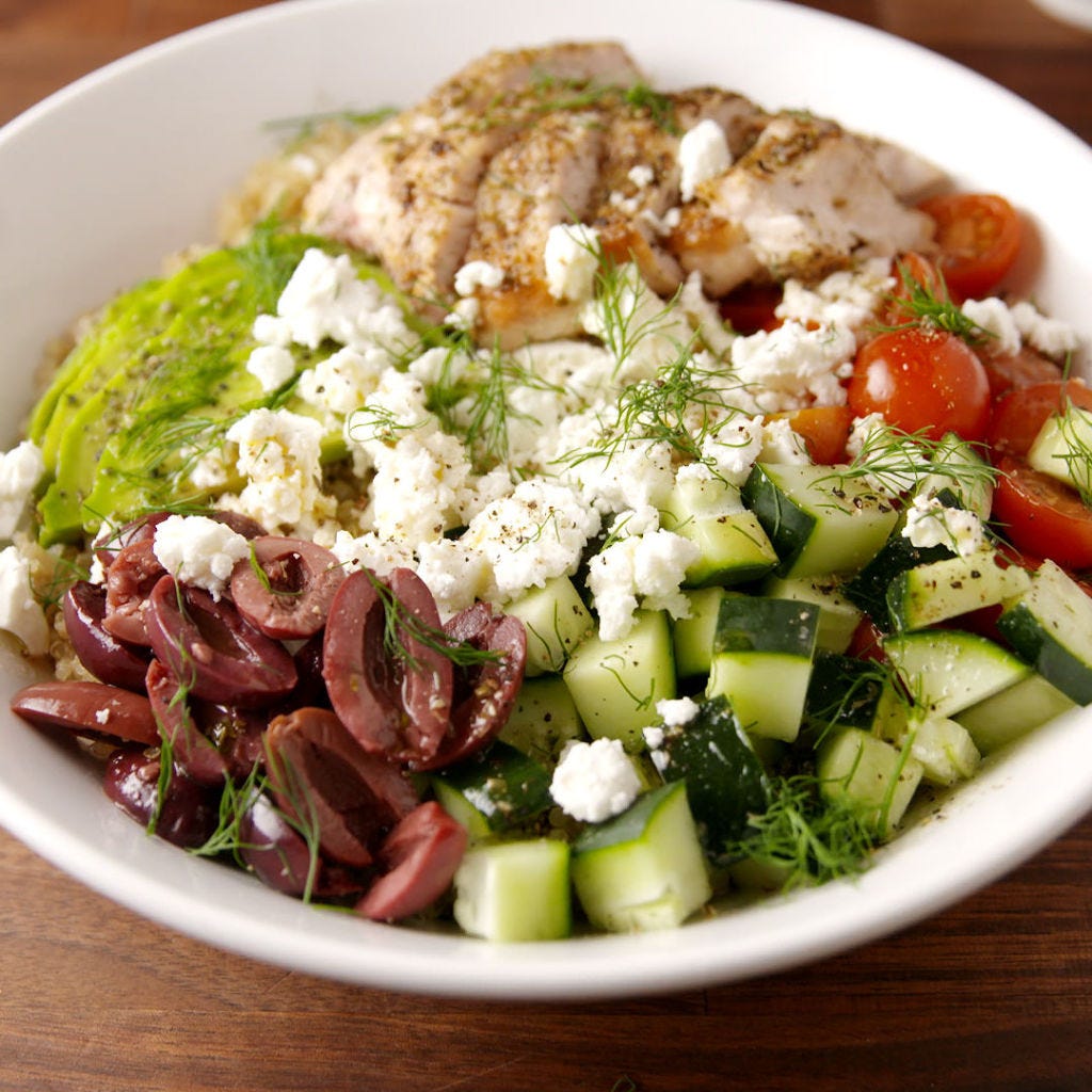 image of Greek Power Bowls recipe by Delish
