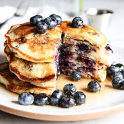 blueberry buttermilk pancakes horizontal
