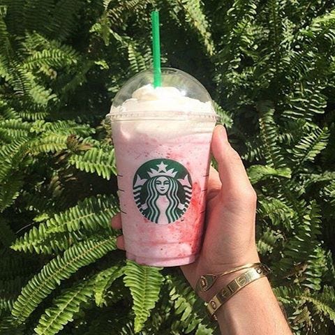 starbucks calorie drinks