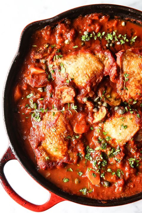 Easy Chicken Cacciatore Recipe - How To Make Best Skillet Chicken