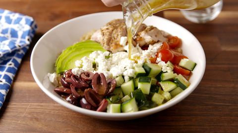 Greek Power Bowls Video How To Make Greek Power Bowls Delish Com