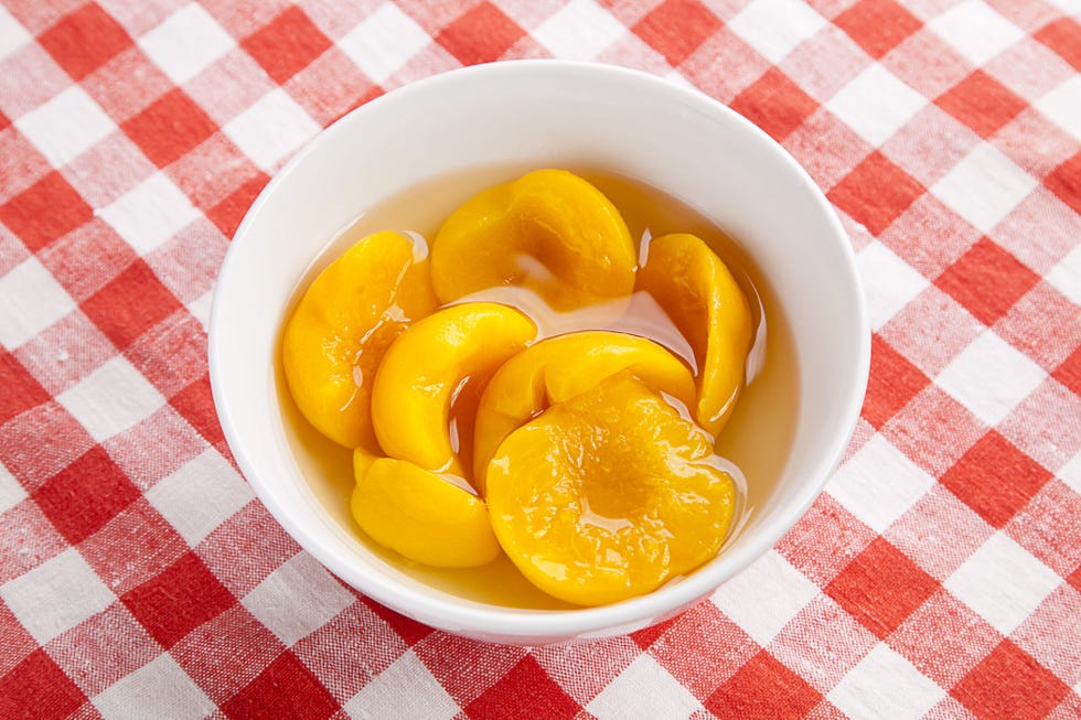 Canned peaches